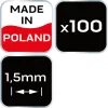 NEO TOOLS Hézagoló-, fugakereszt körmerevítéssel 1,5mm, 100db 61-114