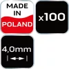 NEO TOOLS Hézagoló-, fugakereszt körmerevítéssel 4,0mm, 100db 61-117