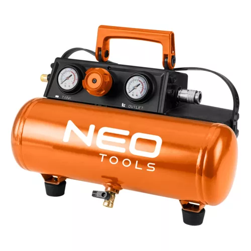 NEO TOOLS Akkus kompresszor Energy+, 18V, 8bar/3.8L 3 év garanciával 04-620