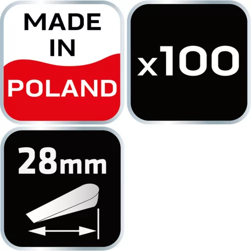 NEO TOOLS CSEMPEÉK 100db 28mm 61-123