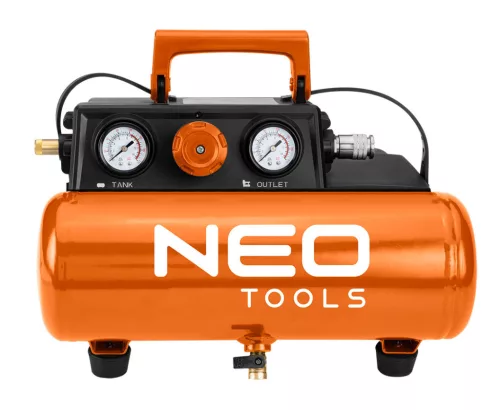 NEO TOOLS Akkus kompresszor Energy+, 18V, 8bar/3.8L 3 év garanciával 04-620