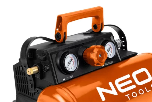 NEO TOOLS Akkus kompresszor Energy+, 18V, 8bar/3.8L 3 év garanciával 04-620