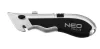 NEO TOOLS Trapézpengés kés, mini, alu ház, 4penge, Rendelési egység: 30db 63-703