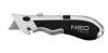 NEO TOOLS Trapézpengés kés, mini, alu ház, 4penge, Rendelési egység: 30db 63-703