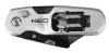NEO TOOLS Trapézpengés kés, összecsukható, alu házas, 1+3 penge, 2 db csavarhúzóbittel 63-705