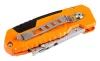 NEO TOOLS Trapézpengés kés, 90 fokban elfordítható fejjel, vágó és kaparó funkció, összecsukható, aluházas, 2db tartalék pengével 63-708