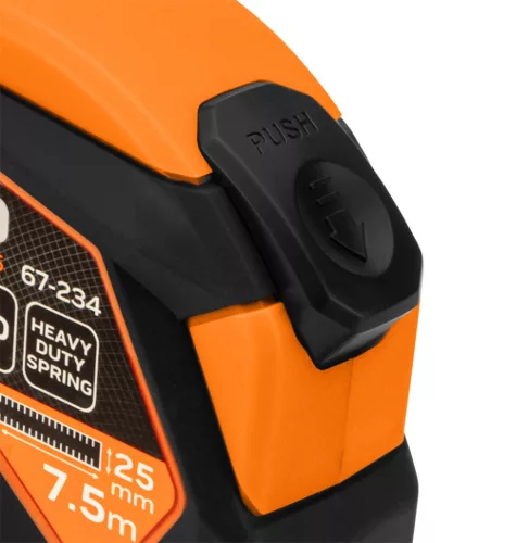 NEO TOOLS Mérőszalag, 7,5m/25mm, acél, mágneses, autostop+ rögzítő 67-234
