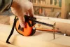 NEO TOOLS Mérőszalag, 7,5m/25mm, erősített rugós, acél, fekete szalag fehér nagyított skálával, mágneses, autostop+rögzítő 67-244