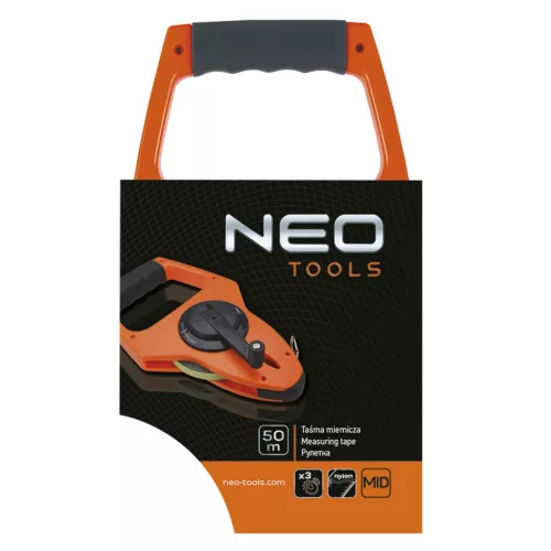 NEO TOOLS Mérőszalag 50m / 13mm acél szalaggal 68-150