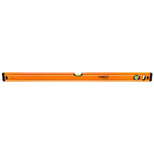 NEO TOOLS Vízmérték 80cm, 2 libella, 1 mart talp 25 év garanciával 71-063