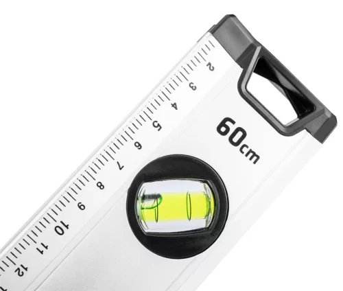 NEO TOOLS Vízmérték, alumínium, lejtésmérő, 5 libella, fogantyú, 60cm 71-122