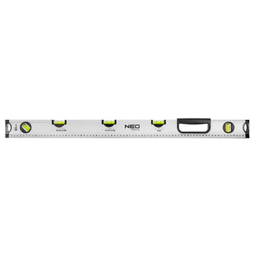 NEO TOOLS Vízmérték, alumínium, lejtésmérő, 5 libella, fogantyú, 80cm 71-123