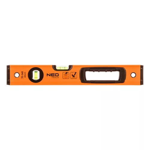 NEO TOOLS Vízmérték, alu, 2 libella, 1 fogantyú, S 400, 40cm 71-141