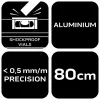 NEO TOOLS Vízmérték, alu, 3 libella, 1 fogantyú, S 400, 80cm 71-143