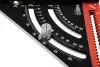 NEO TOOLS Talpas derékszög, alumínium, kiegészítő vonalzóval, 45 fokos szárral, mérőskálával, 185mm 72-105
