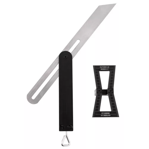 NEO TOOLS Állítható derékszög és szögmásoló, rozsdamentes 72-109