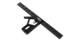NEO TOOLS Profi szögmérő, derékszög és vonalzó, festett-alu 30cm 72-127