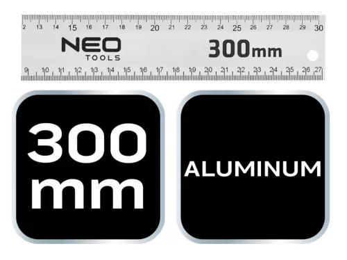 NEO TOOLS Derékszög 300mm aluminium 72-145
