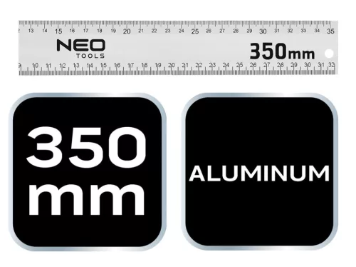 NEO TOOLS Derékszög 350mm aluminium 72-146