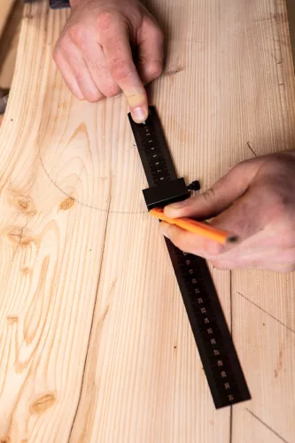 NEO TOOLS Műszaki vonalzó mélységütközővel, 30cm 72-200