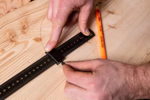 NEO TOOLS Műszaki vonalzó mélységütközővel, 30cm 72-200