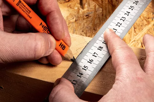 NEO TOOLS Acél vonalzó 30cm rozsdamentes 72-213