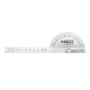 NEO TOOLS Szögmérős vonalzó 100mm, acél 72-320