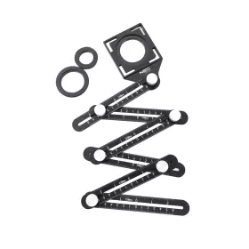   NEO TOOLS Szögmásoló, furatátjelölő és vonalzó, 6 oldalas, alumínium, ABS 72-351