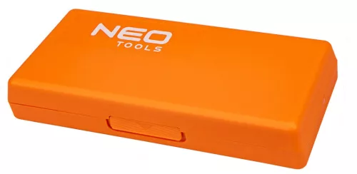 NEO TOOLS Mikrométer, műanyag tokban, 0-25mm 75-020