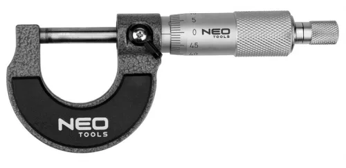 NEO TOOLS Mikrométer, műanyag tokban, 0-25mm 75-020
