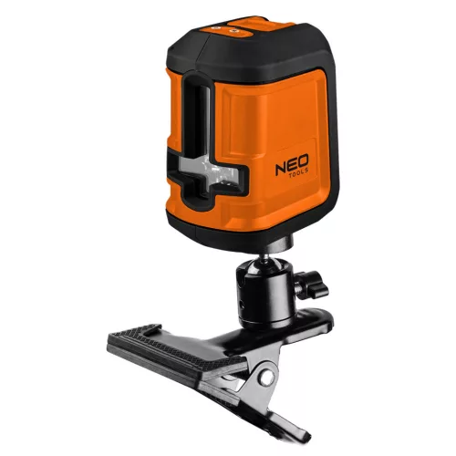 NEO TOOLS Lézeres szintező, önbeálló keresztvonallézer 15m, mágneses tartóval, zöld 2 év garanciával 75-106