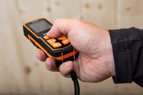 NEO TOOLS Lézeres távolságmérő, hatótáv: 60 m, IP54, fröccsenő víz védelem 2 év garanciával 75-204