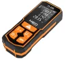 NEO TOOLS Lézeres távolságmérő, hatótáv: 100 m, IP54, fröccsenő víz védelem 2 év garanciával 75-206