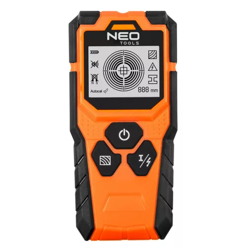 NEO TOOLS Faldetektor, 3az1-ben, fém, fa, feszültség 2 év garanciával 75-250