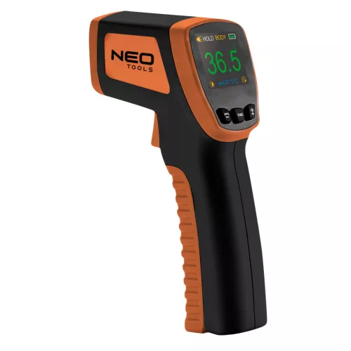 NEO TOOLS Infravörös hőmérő, 32 - 42,9 °C, folyadék, levegő, test 2 év garanciával 75-270