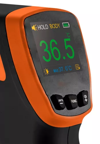 NEO TOOLS Infravörös hőmérő, 32 - 42,9 °C, folyadék, levegő, test 2 év garanciával 75-270