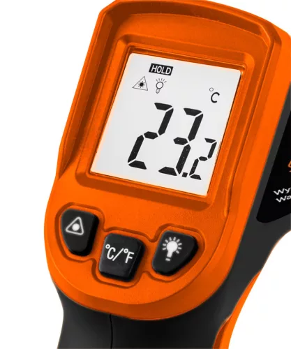 NEO TOOLS Infra hőmérő, 50-400 C, folyadék, levegő, test 75-275