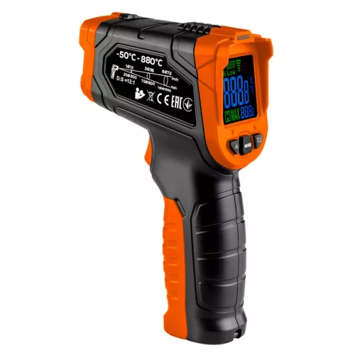 NEO TOOLS Infra hőmérő, 50-880 C, folyadék, levegő, test 75-276