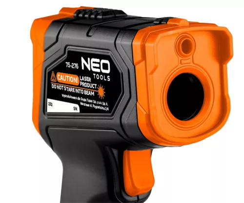NEO TOOLS Infra hőmérő, 50-880 C, folyadék, levegő, test 75-276