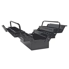   TOPEX Szerszámosláda, szerszámláda fém 5 rekesz, 55x20x21cm 79R101