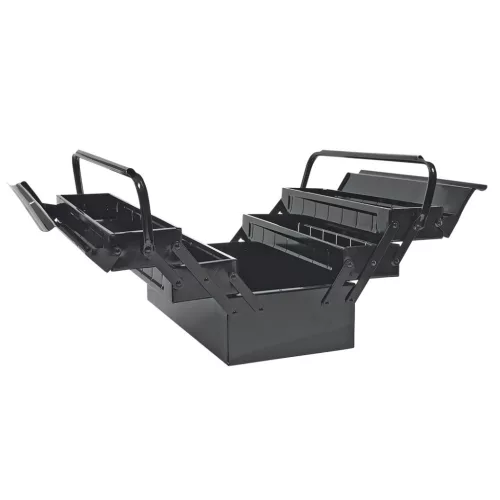 TOPEX Szerszámosláda, szerszámláda fém 5 rekesz, 55x20x21cm 79R101