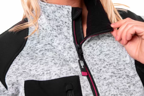 NEO TOOLS Női Kötött munkadzseki, softshell betétekkel, XXL 80-555-XXL
