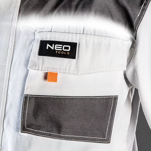 NEO TOOLS Fehér Munkavédelmi kabát, HD, L/52 81-110-L