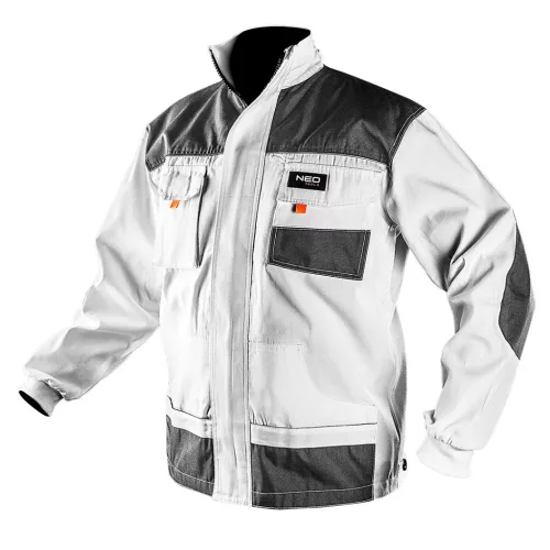 NEO TOOLS Fehér Munkavédelmi kabát, HD, M/50 81-110-M