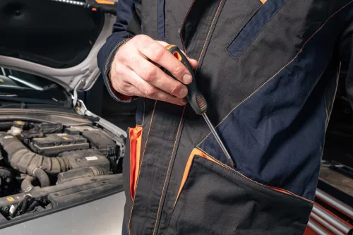 NEO TOOLS Munkadzseki, Garage, 100% pamut szakadásmentes szövet, 210g/m2, M 81-207-M
