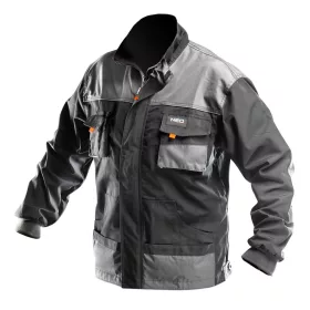   NEO TOOLS Munkavédelmi kabát, HD, XXL/58 65% poliészter, 35% pamut, 267g/m2, vékony fényvisszaverő csíkok 81-210-XXL