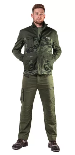 NEO TOOLS Terepmintás Munkavédelmi kabát CAMO, 60% pamut, 40% polyester, 255 g/m2, S 81-211-S