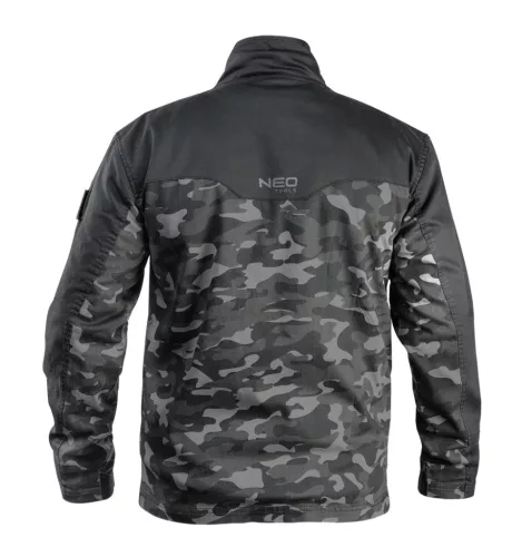 NEO TOOLS Terepmintás Munkavédelmi kabát CAMO URBAN, 60% pamut, 37% poliészter, 3% elasztán, XL 81-212-XL