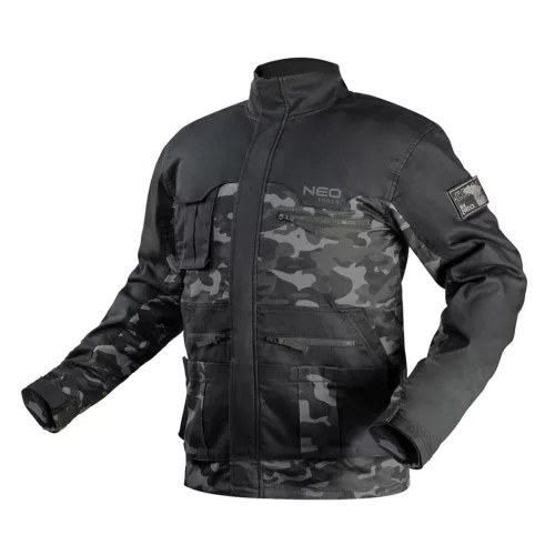 NEO TOOLS Terepmintás Munkavédelmi kabát CAMO URBAN, 60% pamut, 37% poliészter, 3% elasztán, XXL 81-212-XXL