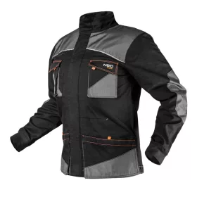   NEO TOOLS Karcsúsított(Slim fit) Munkavédelmi kabát, HD,, 60% pamut, 37% polyester, 3% elastane, 285 g/m2, XXL 81-218-XXL